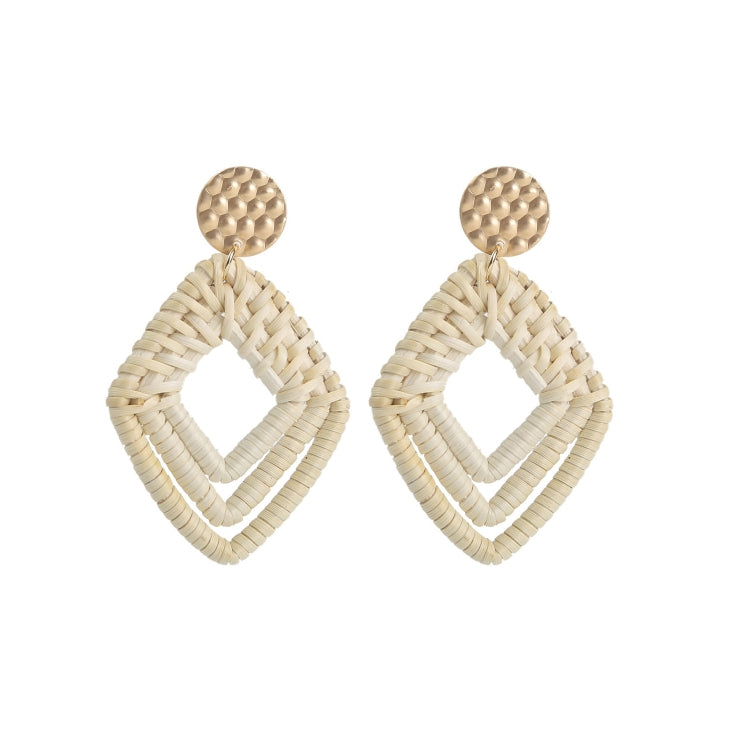 Bamboo Vine Handmade Woven Earrings Bosomia Style Earrings