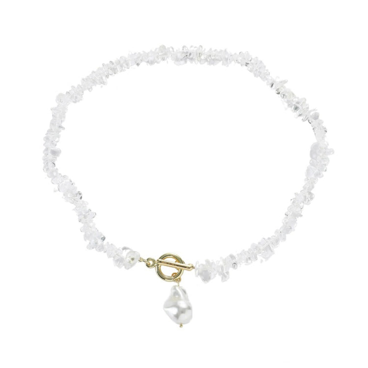 Boho Colorful Broken Natural Stone Necklace, Model:, N2105-9 Color Stone Pearl Pendant, N2206-8 Pink Stone, N2206-9 Light Blue Stone, N2206-10 Multi-color Stone, N2206-11 Transparent Stone, N2106-23 Pink Stone Single Chain                              ...