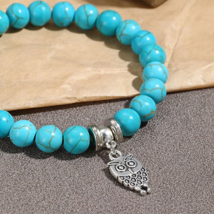 Women Beaded Bracelet Turquoise Ethnic Style Charm Jewelry, S2208-2 Owl, S2208-3 Butterfly, S2208-4 Sea Star, S2208-5 Life Tree, S2208-1 Eyes, S2203-12 Cross, S2203-13 Turquoise Pendant, S2212-1 Eyes, S2303-1, S2303-2 Turtles, S2303-3 Cross            ...