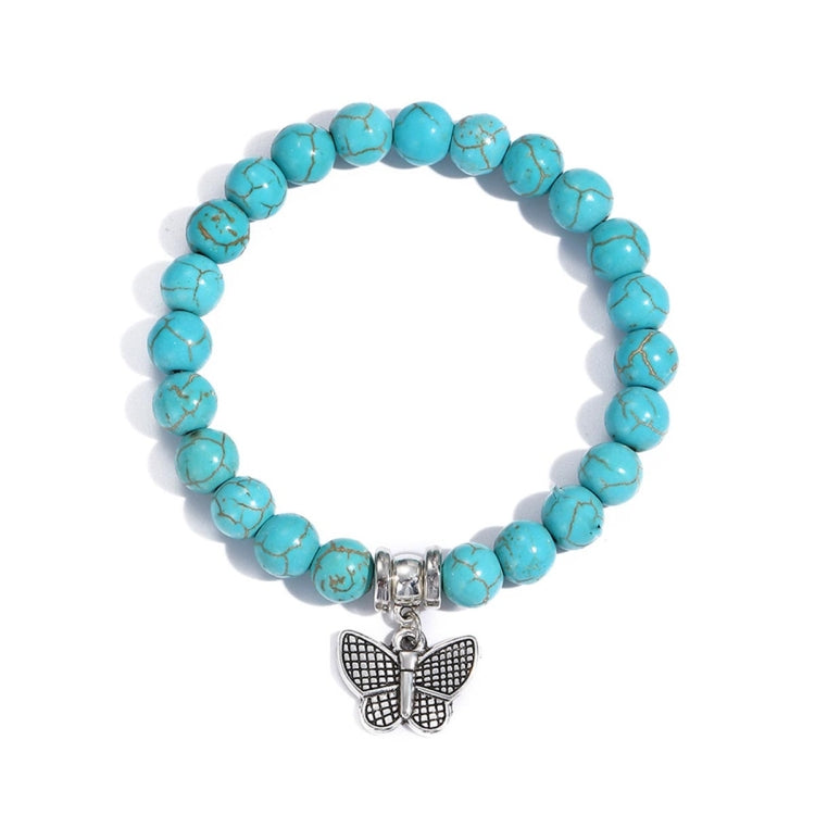 Women Beaded Bracelet Turquoise Ethnic Style Charm Jewelry, S2208-2 Owl, S2208-3 Butterfly, S2208-4 Sea Star, S2208-5 Life Tree, S2208-1 Eyes, S2203-12 Cross, S2203-13 Turquoise Pendant, S2212-1 Eyes, S2303-1, S2303-2 Turtles, S2303-3 Cross            ...