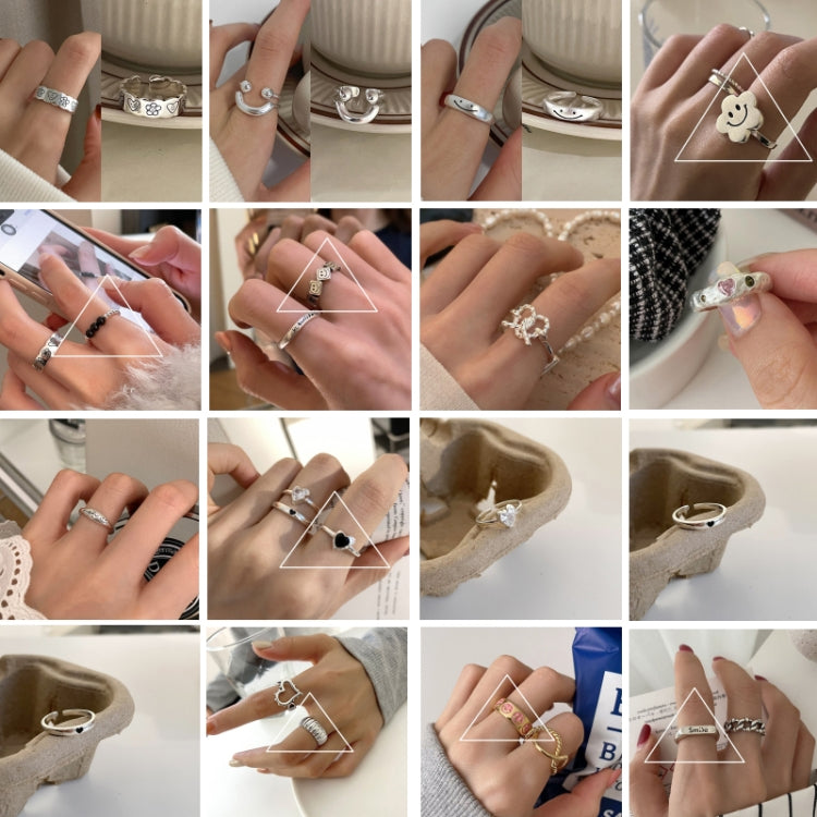 Happy Smile Face Love Wear Combination Ring, J3357, J3520, J2818, J3461, J3381, J3456, J1991, J2135, J3626, J3610, J3532, J3522, J3427, J3329, J2907, J2942, J3017, J3286, J3284, J2002, J2064