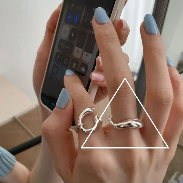 S925 Sterling Silver Vintage Ring Chain Jewelry