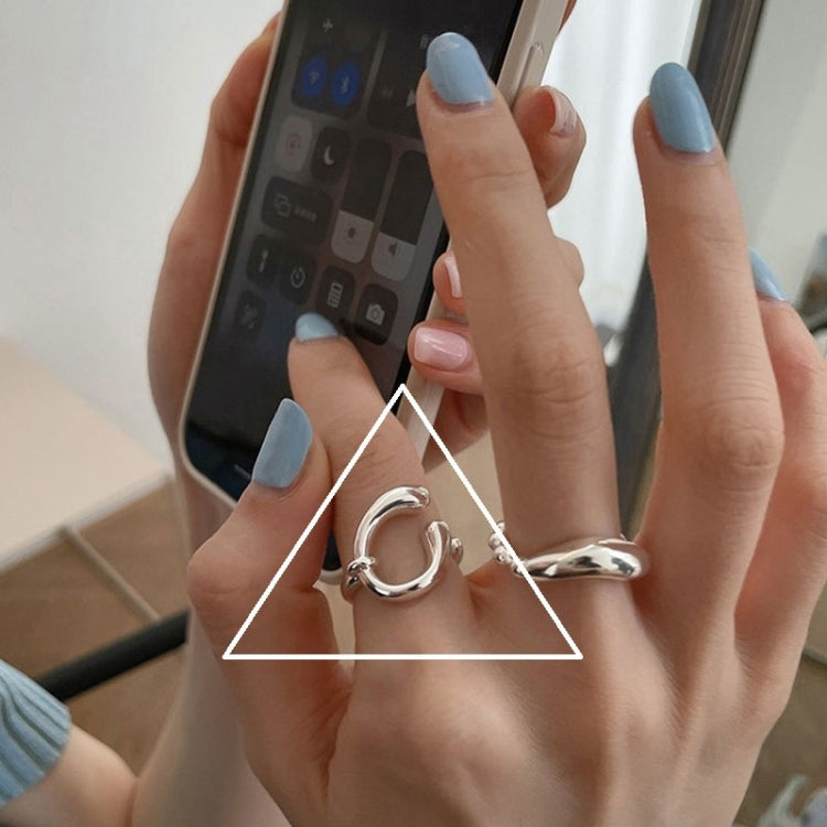 S925 Sterling Silver Vintage Ring Chain Jewelry