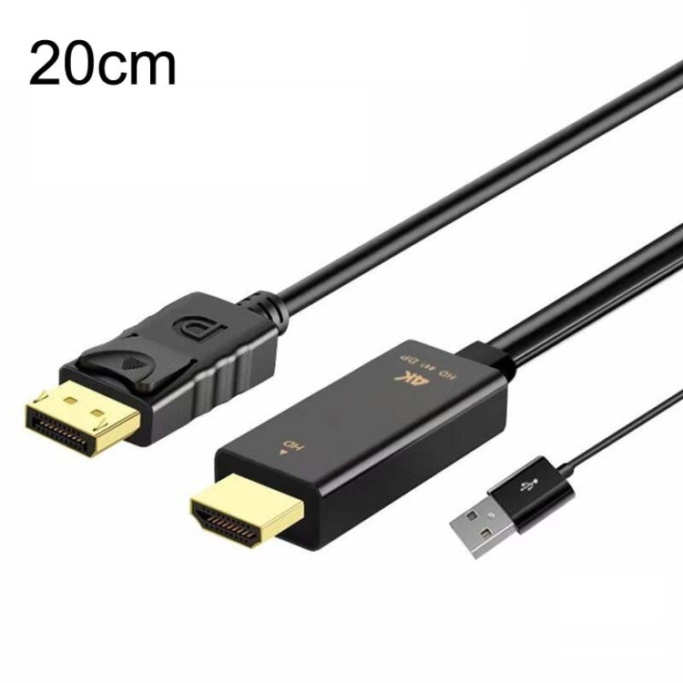 4K 60Hz HDMI To DP Adapter With Power Supply HD Converter