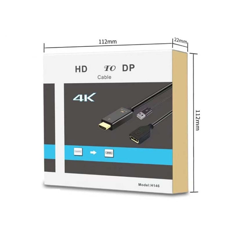 4K 60Hz HDMI To DP Adapter With Power Supply HD Converter