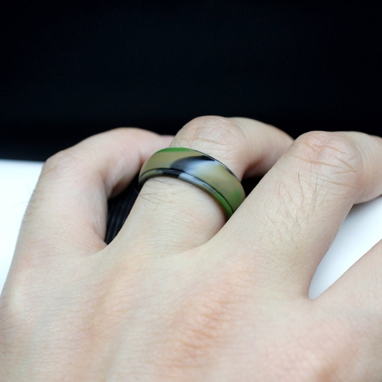 SH800-140 8mm Wide Curved Radian Step Silicone Ring