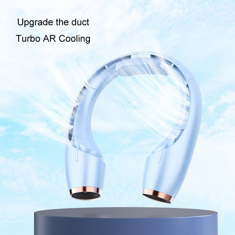 USB Charging Big Wind Cooling Leafless Hanging Neck Fan