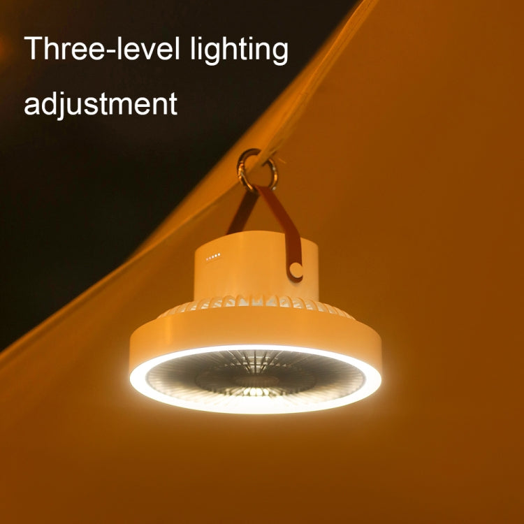 ZK-01 7 Inch Outdoor Camping LED Light Tripod Fan Portable Multifunctional Power Bank Hanging Fan
