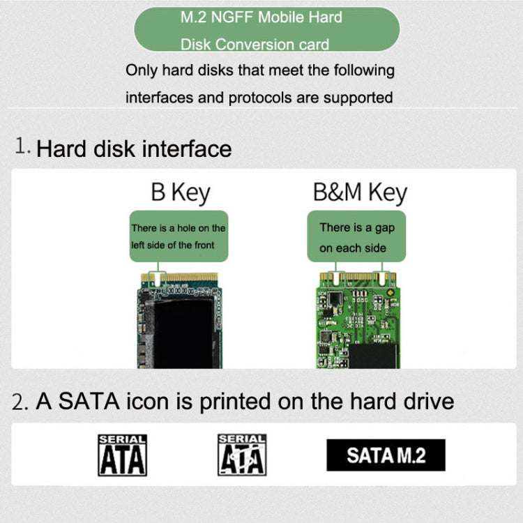 NGFF M.2 Bkey SATA Hard Disk SSD To USB3.1 Type-C / USB-C Expansion Card Conversion Board