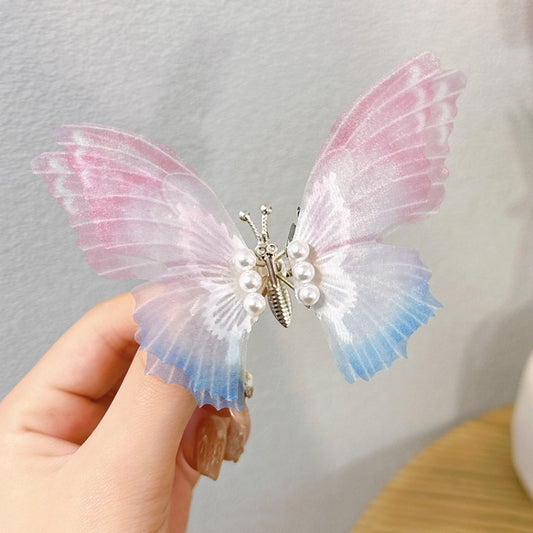 Handmade Butterfly Children Hairpin Spring Butterfly Hair Accessories
