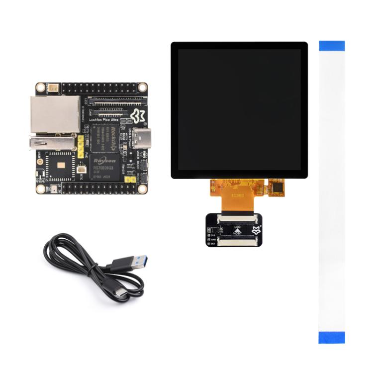 Luckfox Pico Ultra RV1106G3 1TOPS Micro Linux Development Board Integrated Processor, Without Wi-Fi/Without PoE, Without Screen, 480x480 Touch Screen, 720x720 Touch Screen
