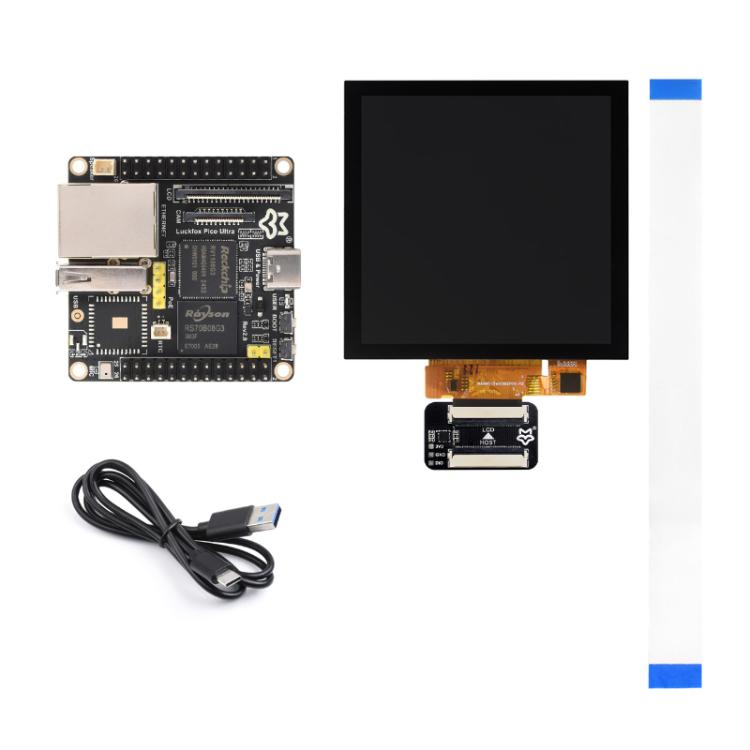 Luckfox Pico Ultra RV1106G3 1TOPS Micro Linux Development Board Integrated Processor, Without Wi-Fi/Without PoE, Without Screen, 480x480 Touch Screen, 720x720 Touch Screen