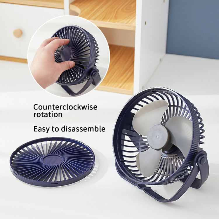 3-in-1 Electric Fan Wall Mounted Desktop Quiet Brushless Turbine Mini Fan, USB Plug, Rechargeable