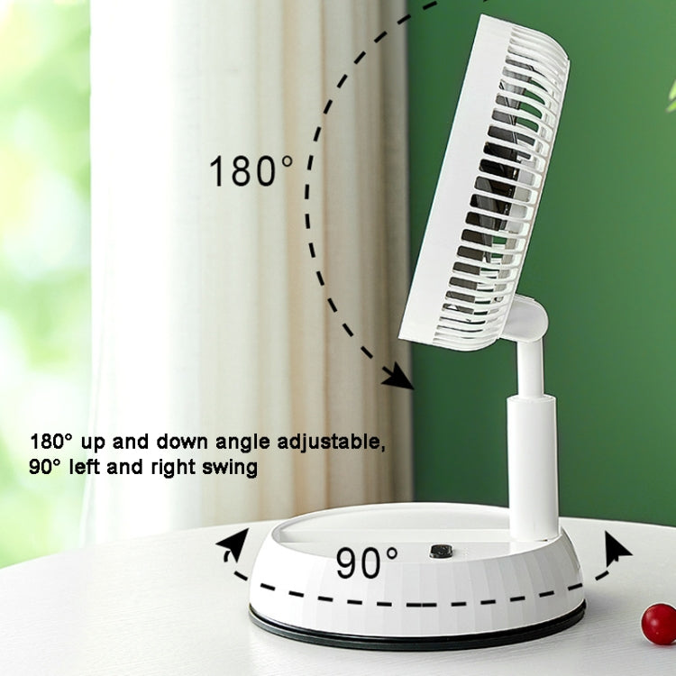 8-inch Portable Folding Telescopic Fan Can Shake Head with Timing & Remote Control
