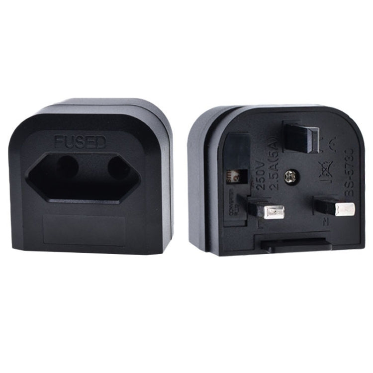 250V EU Plug To UK Plug With Fuse Conversion Plug