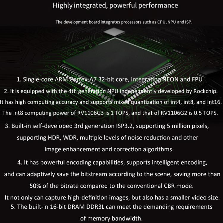 Luckfox Pico Ultra W RV1106G3 1TOPS Mini Linux Development Board Integrated Processor with Wi-Fi/No PoE, Without Screen, 480x480 Touch Screen, 720x720 Touch Screen