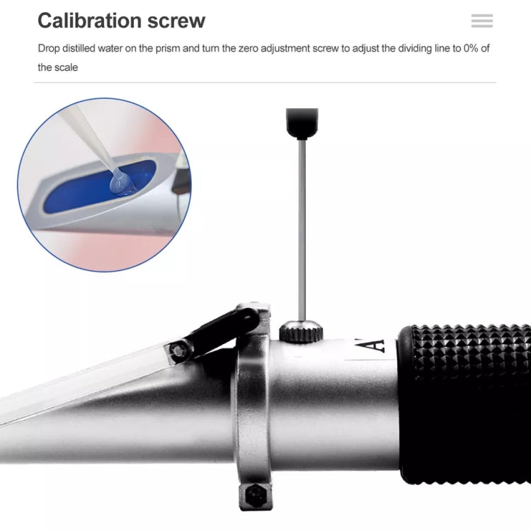 Handheld Refractometer Fruit Sugar Meter Brix Tester 0-32 Measuring Range