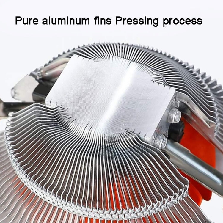 EVESKY  Desktop Computer CPU Fan 1155 775 AMD Universal Mute Down Pressure CPU Radiator