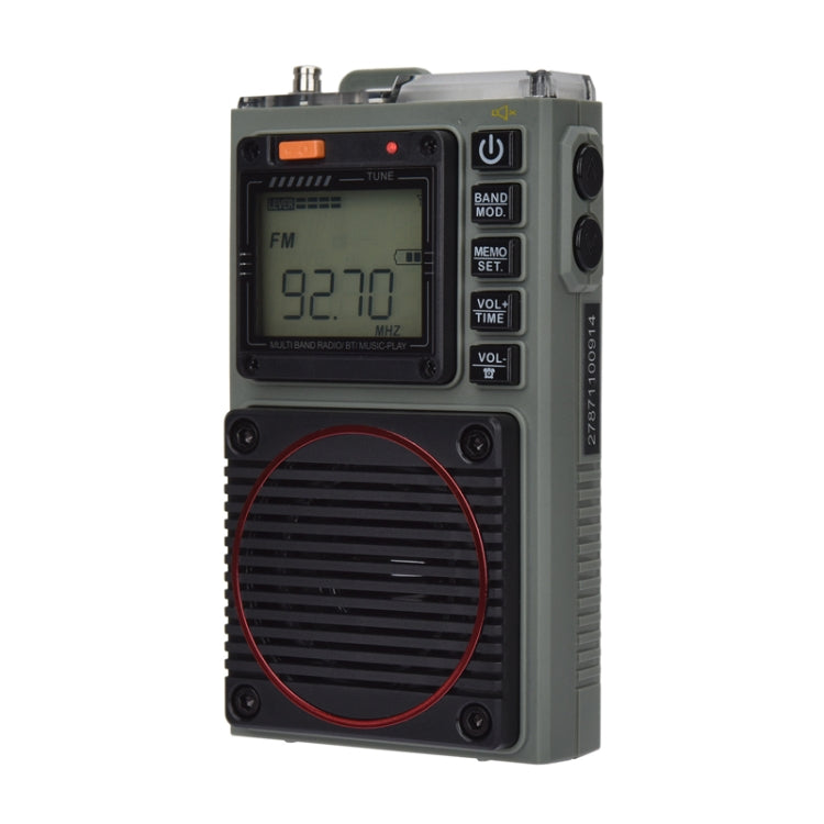 HanRongda HRD-787 High Performance Full Band Portable Bluetooth Card SOS Warning LED Lighting Radio, HRD-787