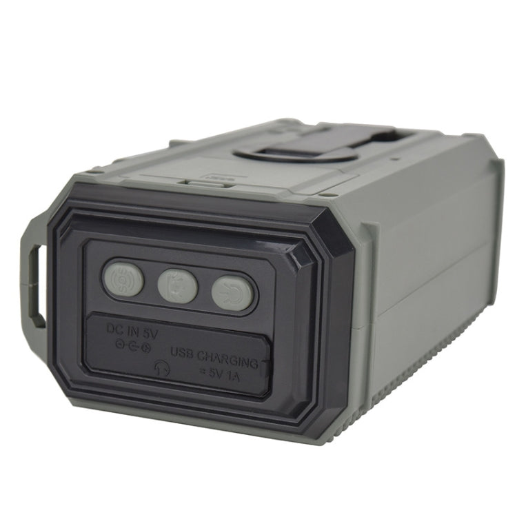 HanRongda HRD-905 Solar Charging LED Lighting Generation Disaster Prevention Emergency Full Band Radio, HRD-905 Army Green