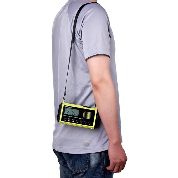 HanRongda HRD-905 Solar Charging LED Lighting Generation Disaster Prevention Emergency Full Band Radio, HRD-905 Army Green