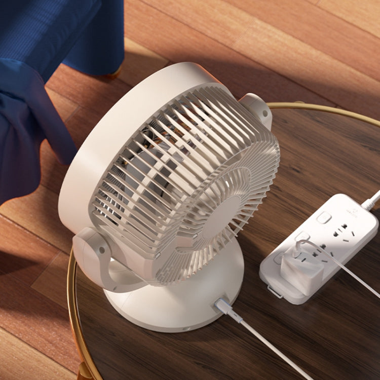 Desktop Air Circulation Upright Night Light Fan Household Rotatable Turbo Fan, Plug-in Model, Charging Model