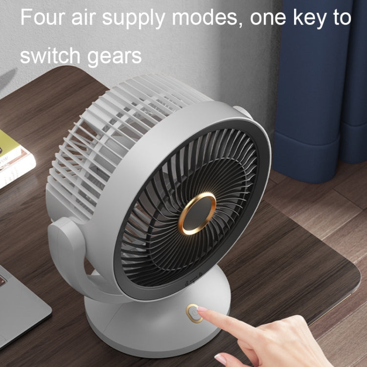 Desktop Air Circulation Upright Night Light Fan Household Rotatable Turbo Fan, Plug-in Model, Charging Model