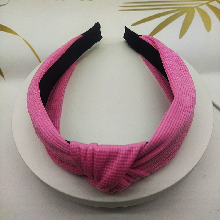 5cm Wide-brimmed Pressed Hair Solid Color Headband