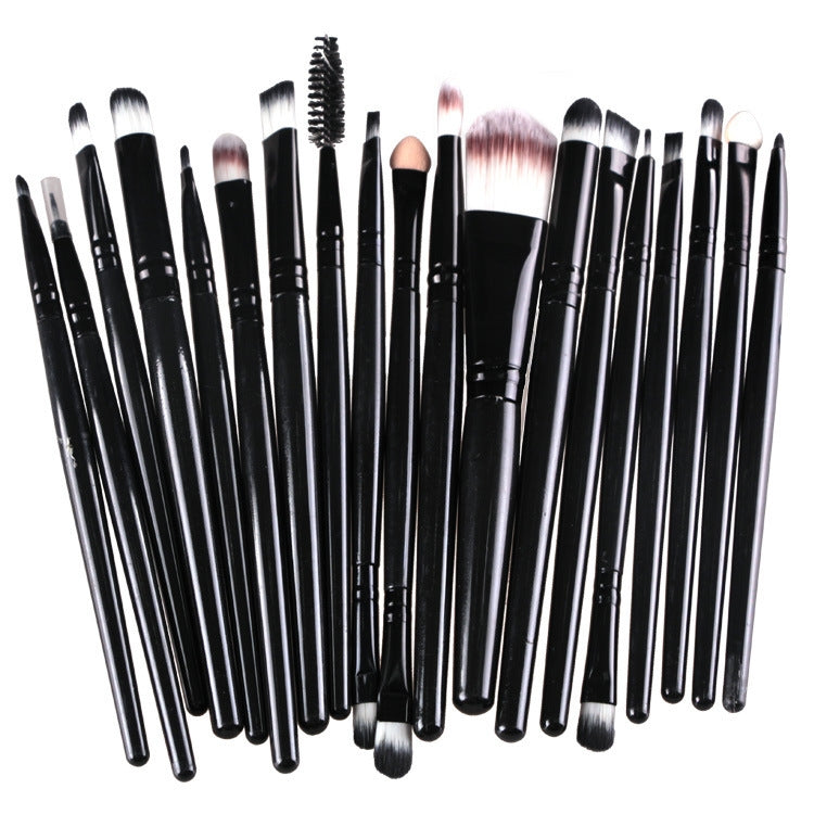20pcs/set Wooden Handle Makeup Brush Set Beauty Tool Brushes, Coffee, Gold+Black, Black+White, Full Black, Black+Coffee, Brown+White, Gold+Pink, Brown+Green, Brown+Pink, Brown+Black, Gold+White, Gold+Green, Black+Green, Black+Pink, Brown+Purple        ...