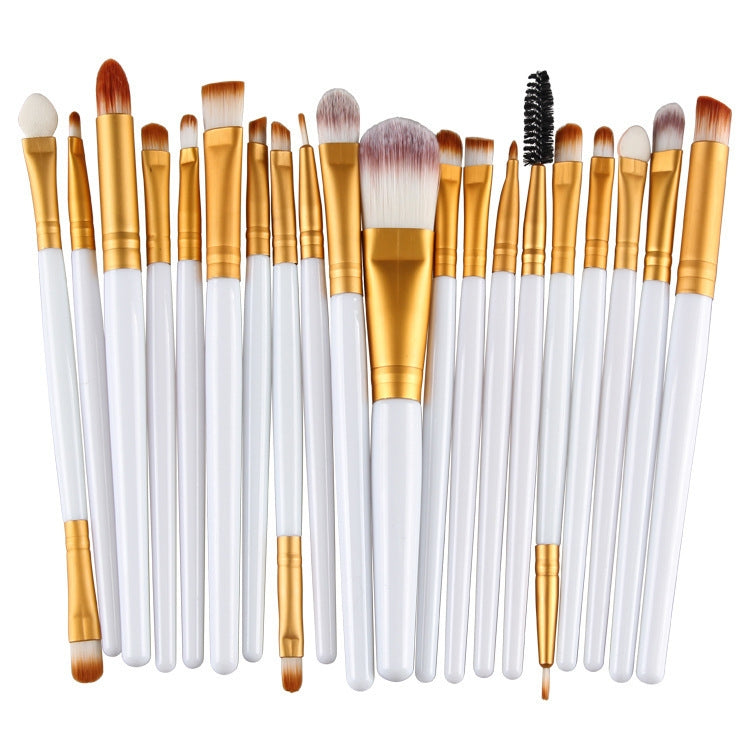 20pcs/set Wooden Handle Makeup Brush Set Beauty Tool Brushes, Coffee, Gold+Black, Black+White, Full Black, Black+Coffee, Brown+White, Gold+Pink, Brown+Green, Brown+Pink, Brown+Black, Gold+White, Gold+Green, Black+Green, Black+Pink, Brown+Purple        ...