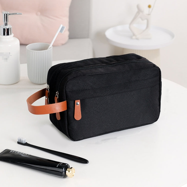 Men Double-layer Travel Toiletry Bag Travel Accessories Portable Moisture-proof Bag
