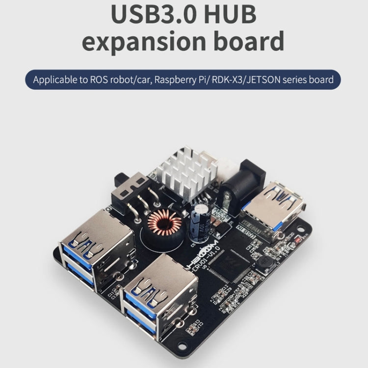 Yahboom USB3.0 HUB Expansion Board ROS Robot Expansion Dock