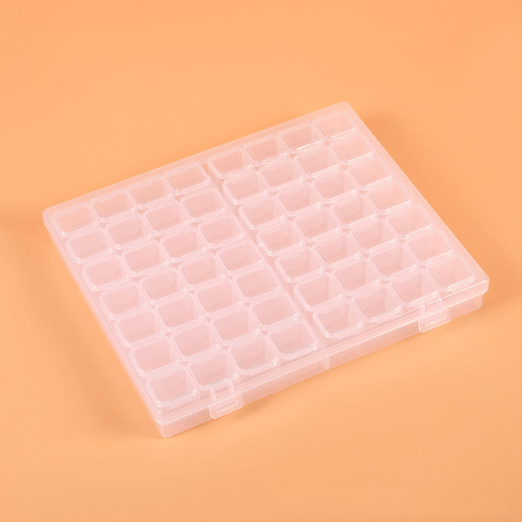 56 Slots Transparent Plastic Storage Box Jewelry Nail Art Rhinestone Bead Box