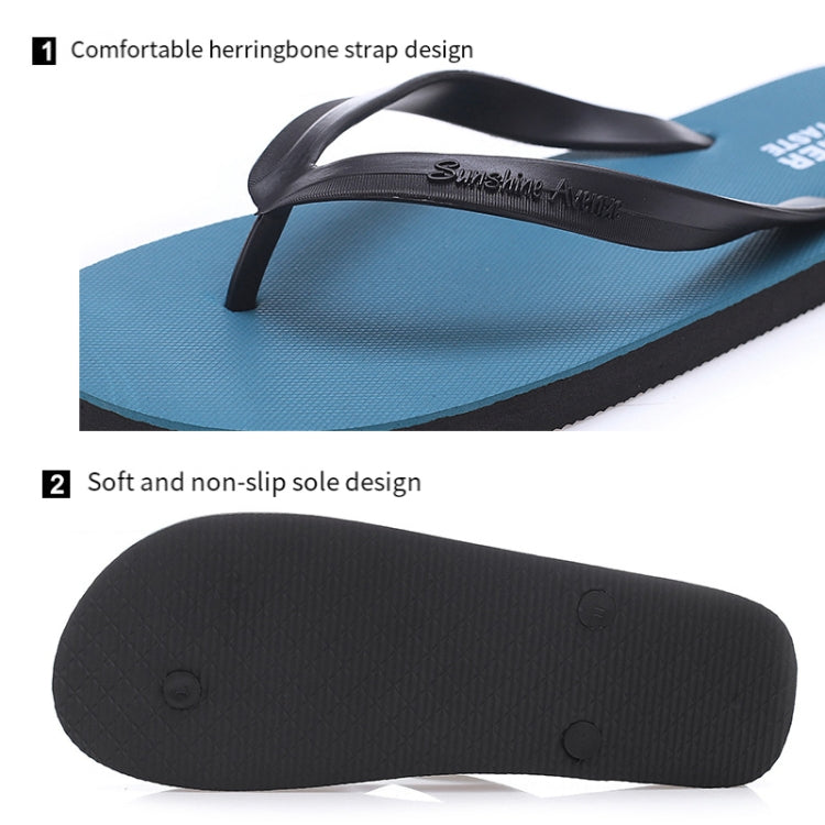 Men Slippers Student Flat Casual Non-Slip Flip Flops