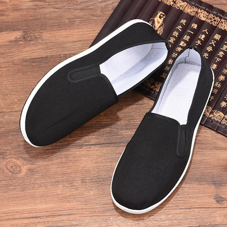 Men Spring and Summer Breathable Slip-on Canvas Breathable Non-slip Work Shoes