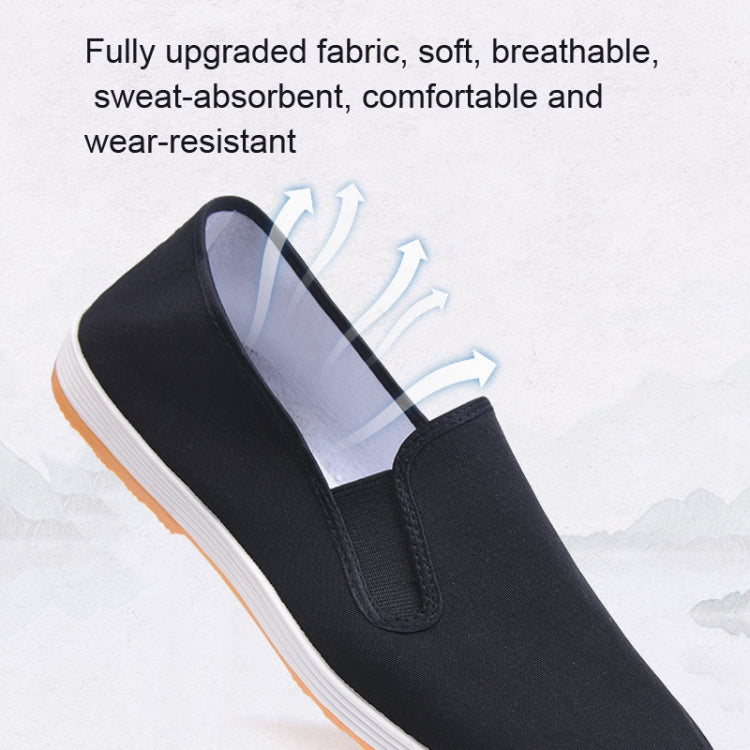 Men Spring and Summer Breathable Slip-on Canvas Breathable Non-slip Work Shoes