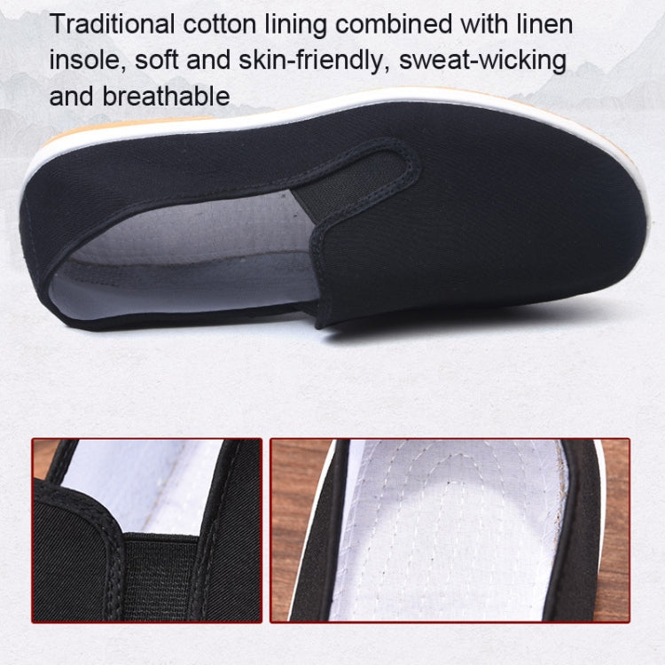 Men Spring and Summer Breathable Slip-on Canvas Breathable Non-slip Work Shoes
