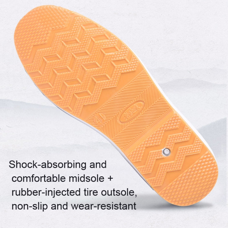 Men Spring and Summer Breathable Slip-on Canvas Breathable Non-slip Work Shoes