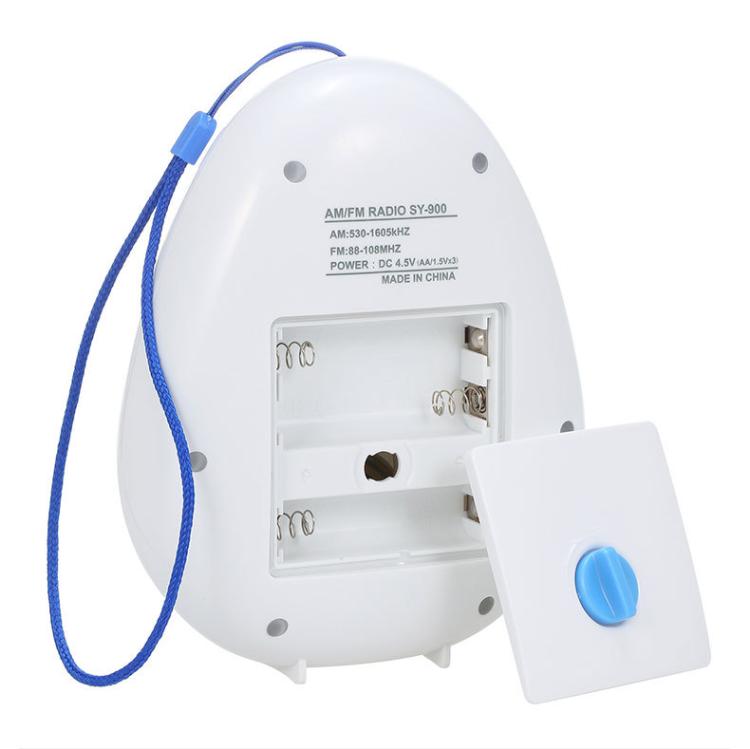 Portable Waterproof FM Radio With Hanging Rope For Bathroom