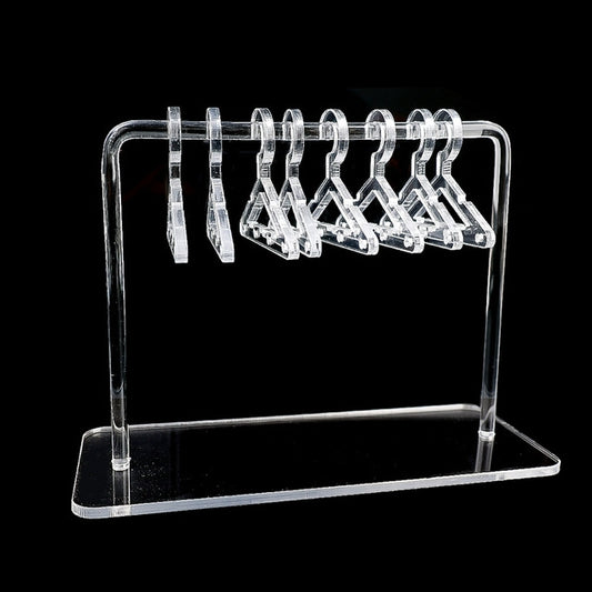 Acrylic Coat Hanger Style Earring Storage Display Stand Holder