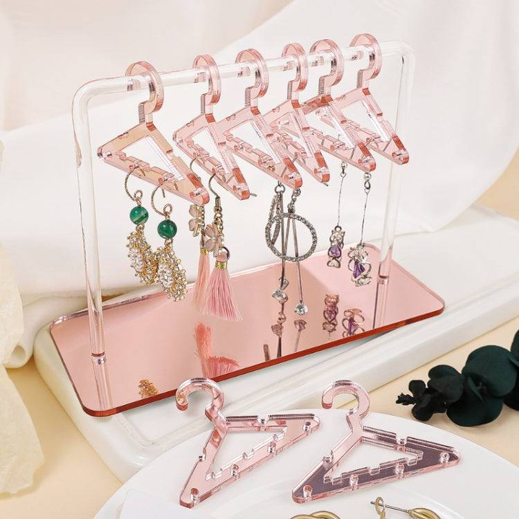 Acrylic Coat Hanger Style Earring Storage Display Stand Holder
