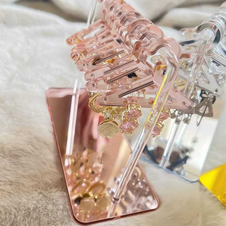 Acrylic Coat Hanger Style Earring Storage Display Stand Holder