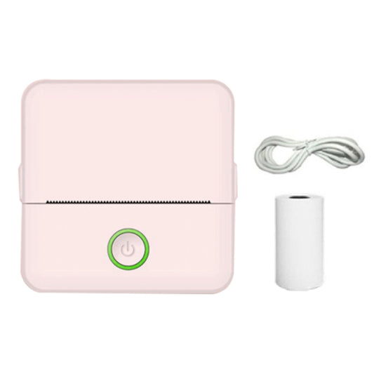 X6 200DPI Student Homework Printer Bluetooth Inkless Pocket Printer, Pink Printer Paper x1, White Printing Paper x1, Pink Printing Paper x5, White Printing Paper x5, Pink Sicker x5, White Sticker x5, Pink 5 Printer Paper+5 Stickers                     ...