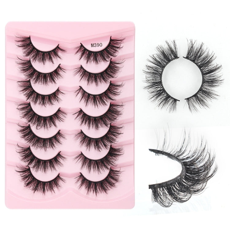 7pairs /Box Faux Eyelashes Natural Fluffy 3D Mink Lengthen Eyelashes