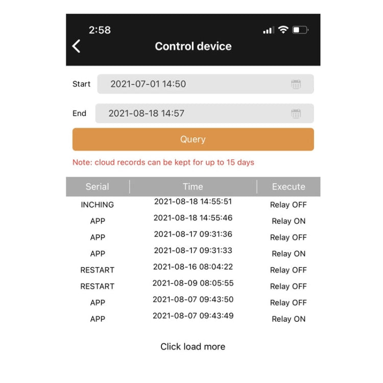 WIFI Wireless Cell Phone Remote Thermostat Control Switch Module, No Display