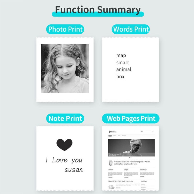 A32 Small Portable Self-adhesive Error Question Photo Label Bluetooth Pocket Thermal Printer