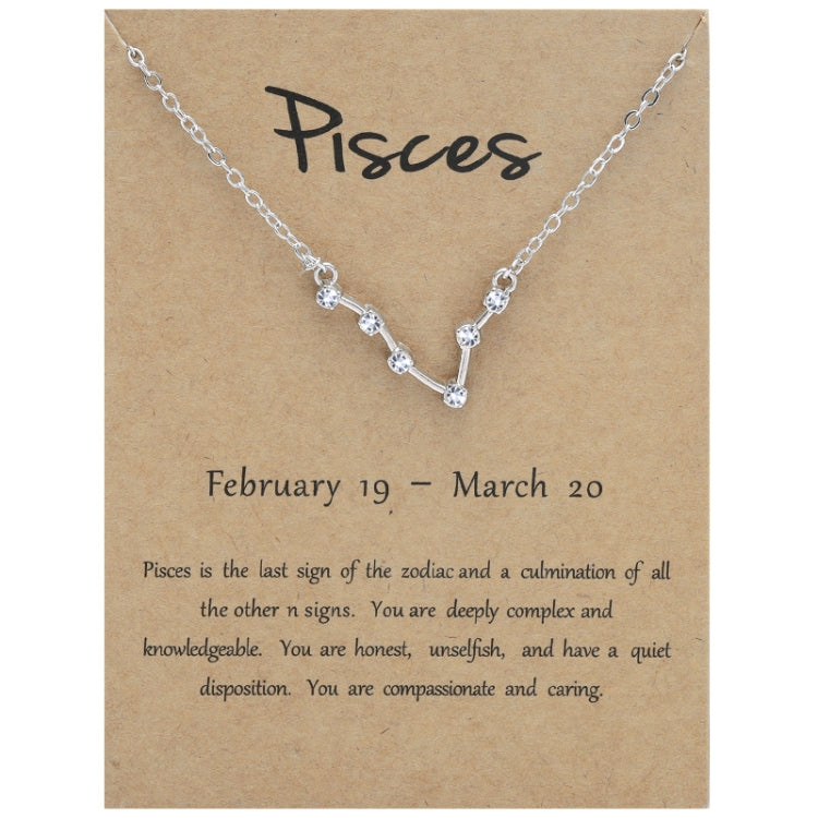 12 Zodiac Signs With Diamonds Necklace Card Rhinestones Collarbone Chain Pendant, Scorpio Golden, Sagittarius Golden, Capricorn Golden, Taurus Golden, Pisces Golden, Leo Golden, Libra Golden, Cancer Golden, Aquarius Golden, Virgo Golden, Aries Golden  ...