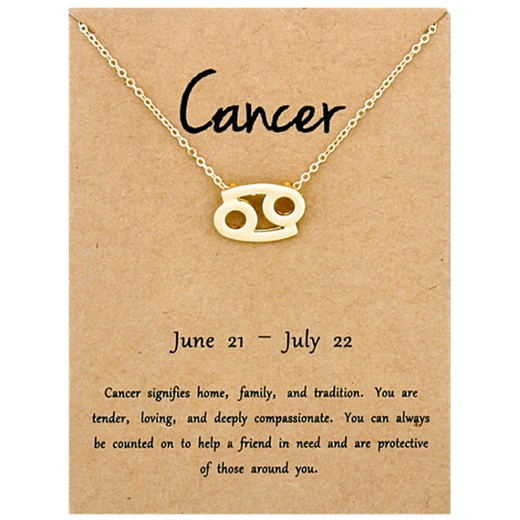 Zodiac Signs Necklace Electroplate Alloy Short Chain Jewelry, Aries Golden, Cancer Golden, Libra Golden, Virgo Golden, Leo Golden, Aquarius Golden, Pisces Golden, Taurus Golden, Capricorn Golden, Sagittarius Golden, Scorpio Golden, Gemini Golden       ...