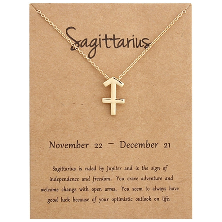 Zodiac Signs Necklace Electroplate Alloy Short Chain Jewelry, Aries Golden, Cancer Golden, Libra Golden, Virgo Golden, Leo Golden, Aquarius Golden, Pisces Golden, Taurus Golden, Capricorn Golden, Sagittarius Golden, Scorpio Golden, Gemini Golden       ...