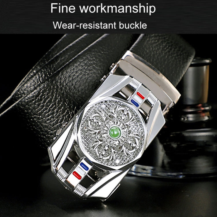 Dandali Scratch-Resistant Wrapped Edge Automatic Buckle Belt Mens Casual Waistbone Belt